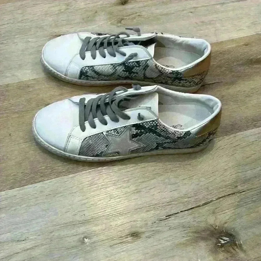 Vintage Havana star sneakers bianca gold snake multi size 9.5